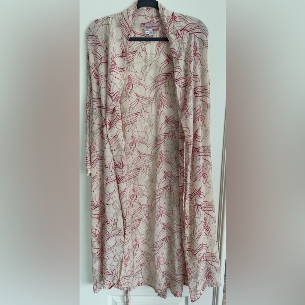 Mary Jo Bruno 100% Silk Robe Small - Picture 2 of 8